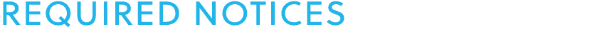 Required Notices
